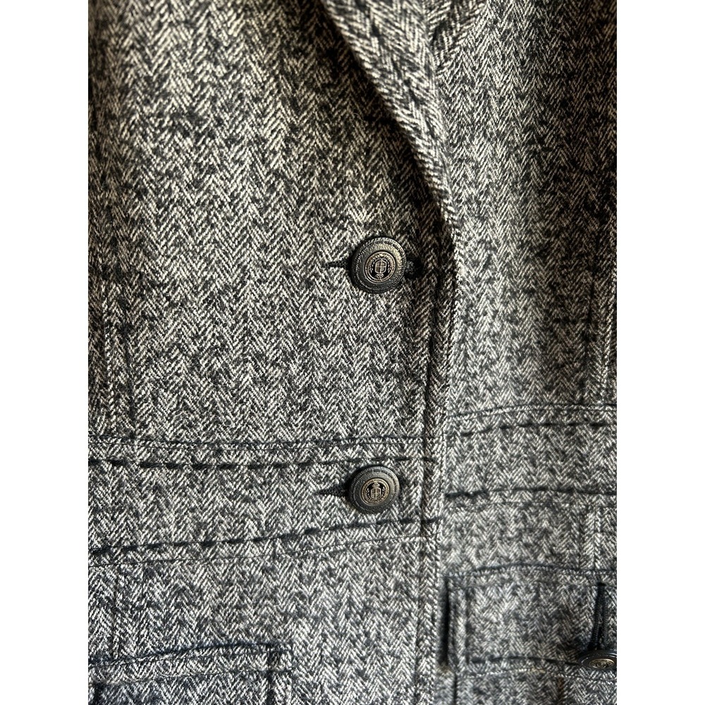 Cabi Fox Hunt Blazer Jacket 10 Wool Tweed Equestrian Old Money Preppy Button - Picture 7 of 12